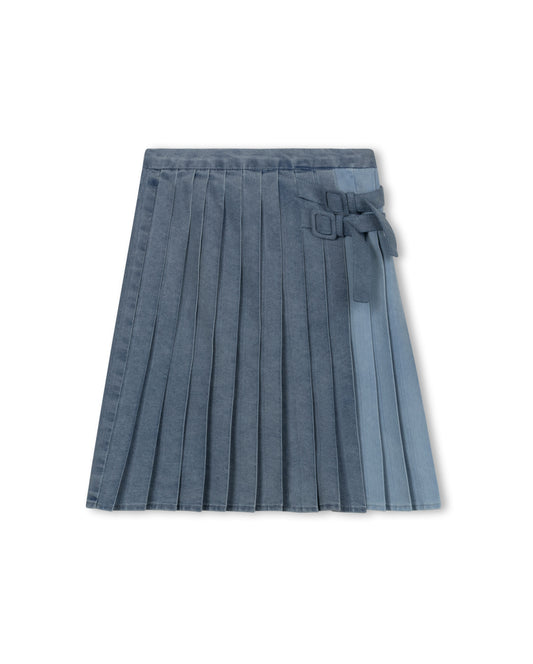 CABANA DENIM COMBO BUCKLE SKIRT