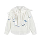 PAPILLON WHITE BOW APPLIQUE SHIRT