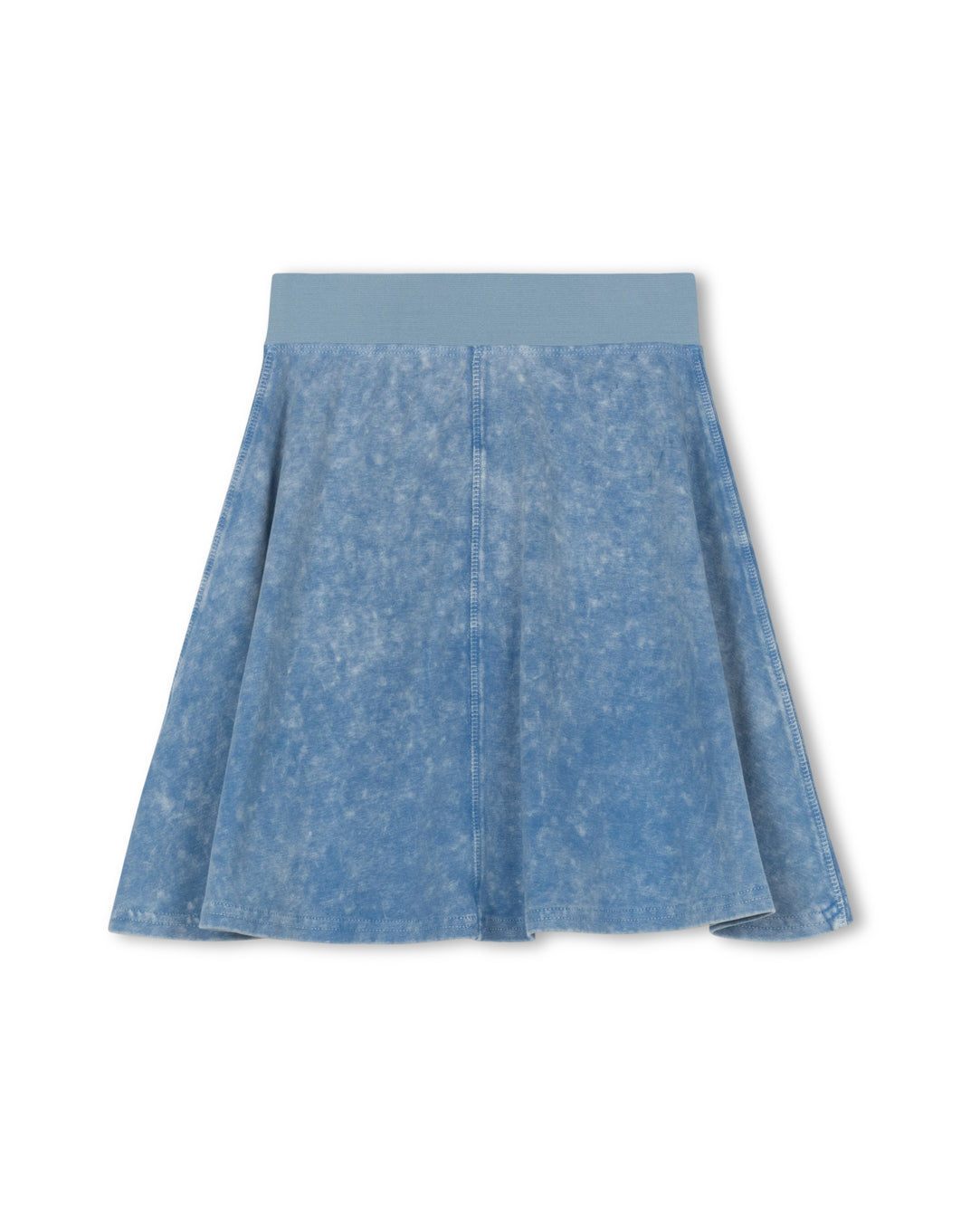 CABANA LIGHT BLUE MINERAL WASH A-LINE SKIRT