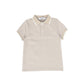 DUKE + PORT TAUPE PINSTRIPE PLACKET SS POLO [FINAL SALE]