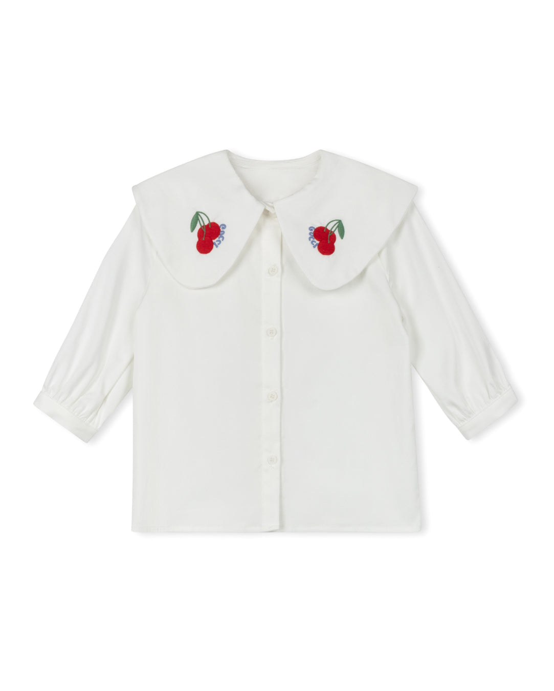 PAPILLON WHITE EMBROIDERED CHERRY BLOUSE