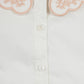 PAPILLON WHITE EMBROIDERED COLLARED BLOUSE