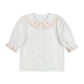 PAPILLON WHITE EMBROIDERED COLLARED BLOUSE