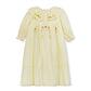 PAPILLON YELLOW TEXTURED RUFFLE COLLAR DRESS