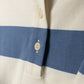 VIBE BLUE WIDE STRIPED TIE POLO