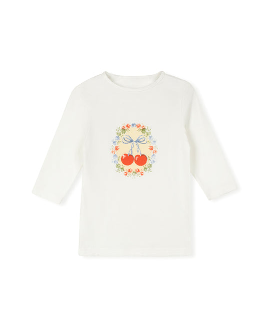 CABANA WHITE PRINTED FLORAL ARRANGEMENT T-SHIRT