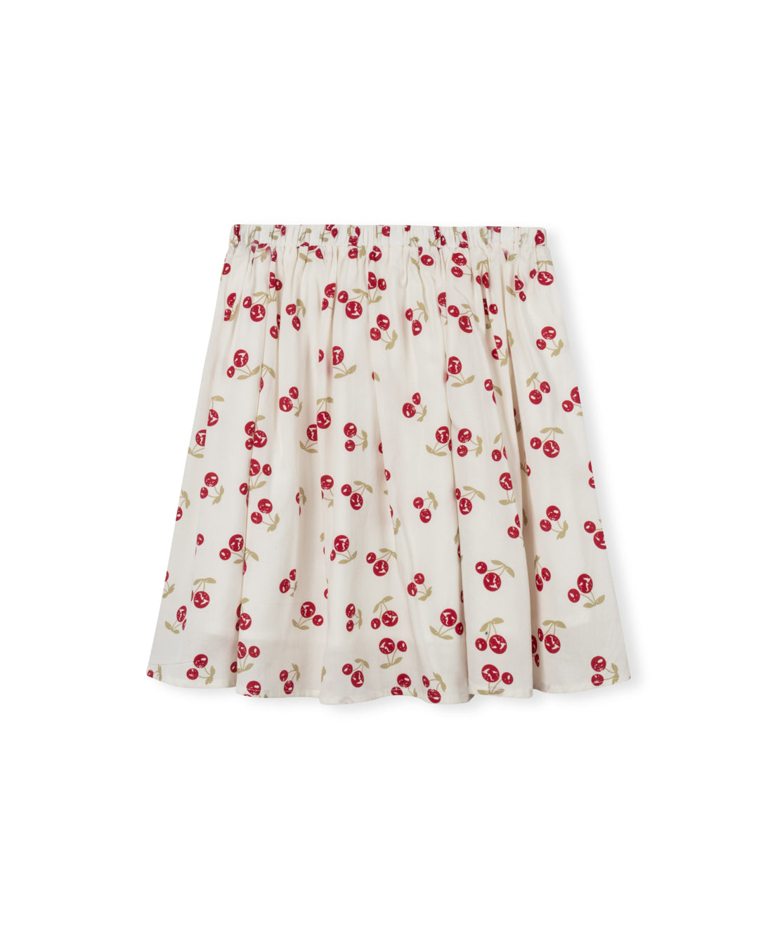 PAPILLON IVORY CHERRY PRINT SKIRT