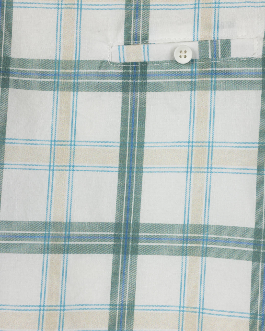 ONE CHILD GREEN PLAID SHORTS SET