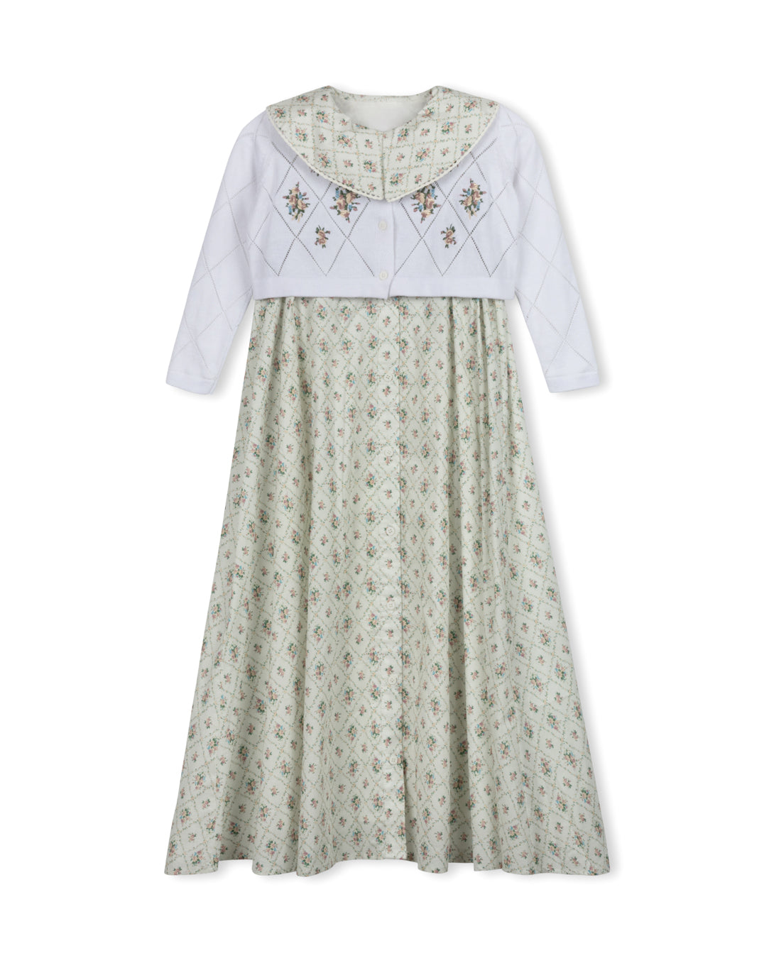 PAPILLON FLORAL CARDIGAN/MAXI DRESS SET