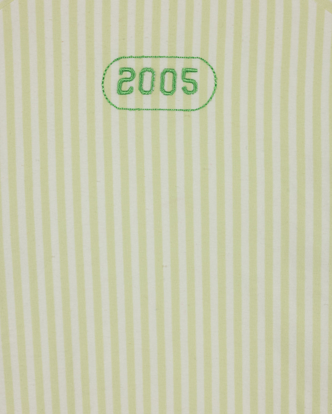 VIBE GREEN PINSTRIPED DATE T-SHIRT