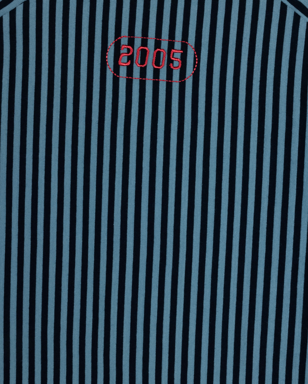 VIBE BLUE PINSTRIPED DATE T-SHIRT