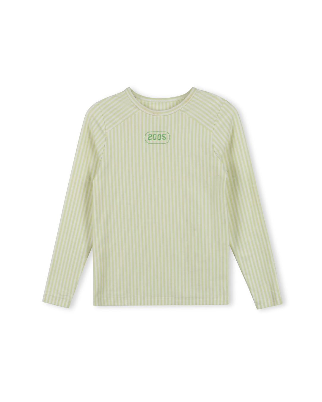 VIBE GREEN PINSTRIPED DATE T-SHIRT