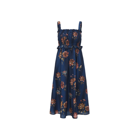 MINIMAL FLORAL PRINTED MOCKNECK/JUMPER SET