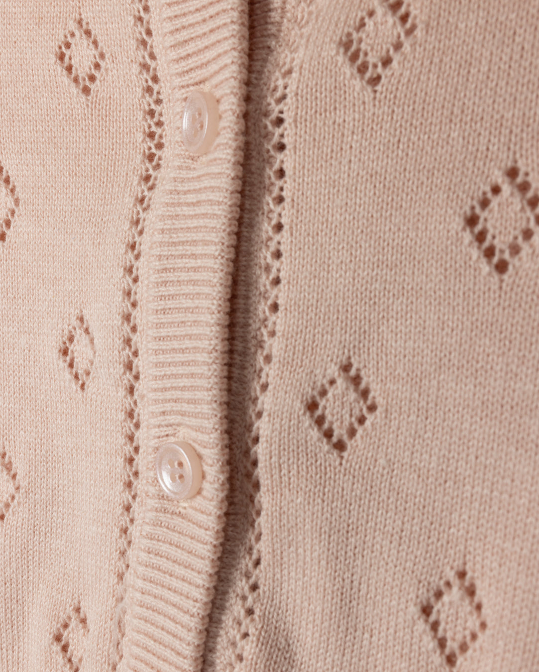 ONE CHILD MAUVE POINTELLE CARDIGAN