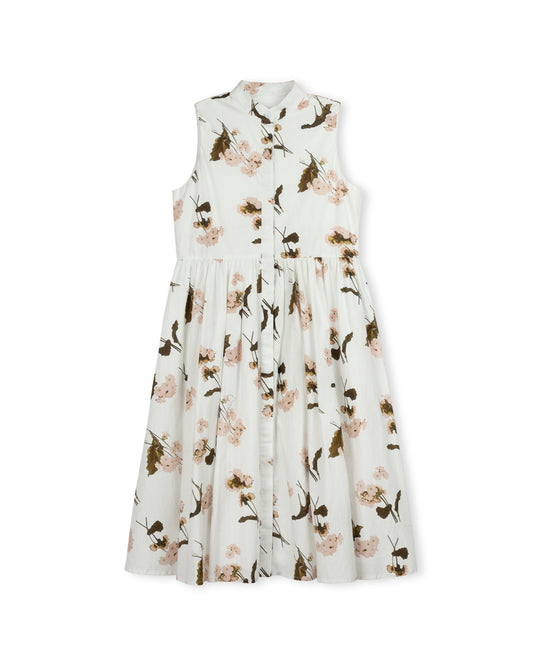 MINIMAL WHITE/PALE PINK FLORAL JUMPER