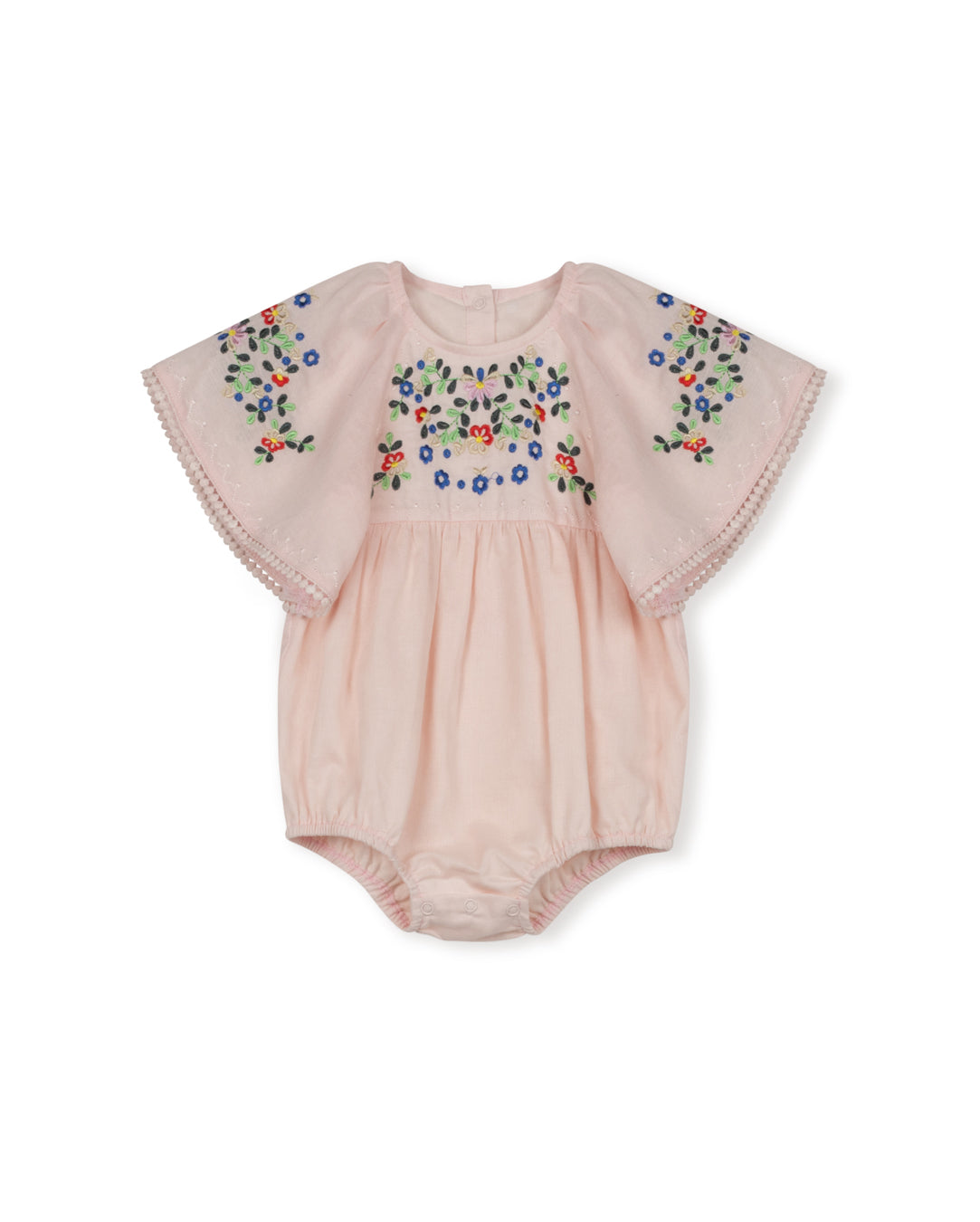 LILOU PINK HIGH WAISTED ROMPER