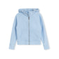 CABANA LIGHT BLUE CROP SEAM DETAIL SWEATSHIRT