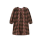 LILOU PINK PLAID EMBROIDERED DRESS