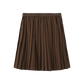 FRENCH HERITAGE BROWN PLEATED SKIRT