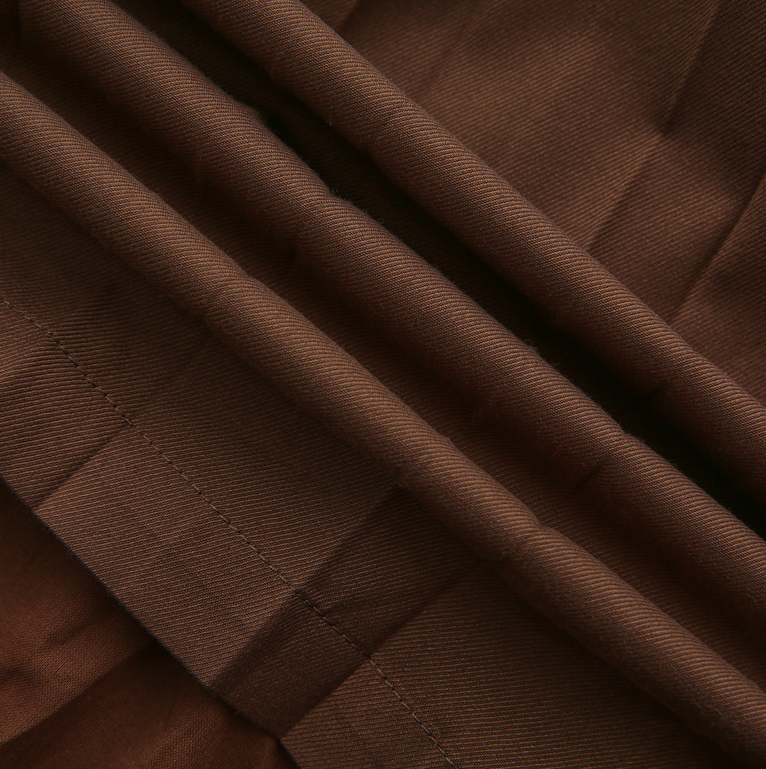 FRENCH HERITAGE BROWN PLEATED SKIRT