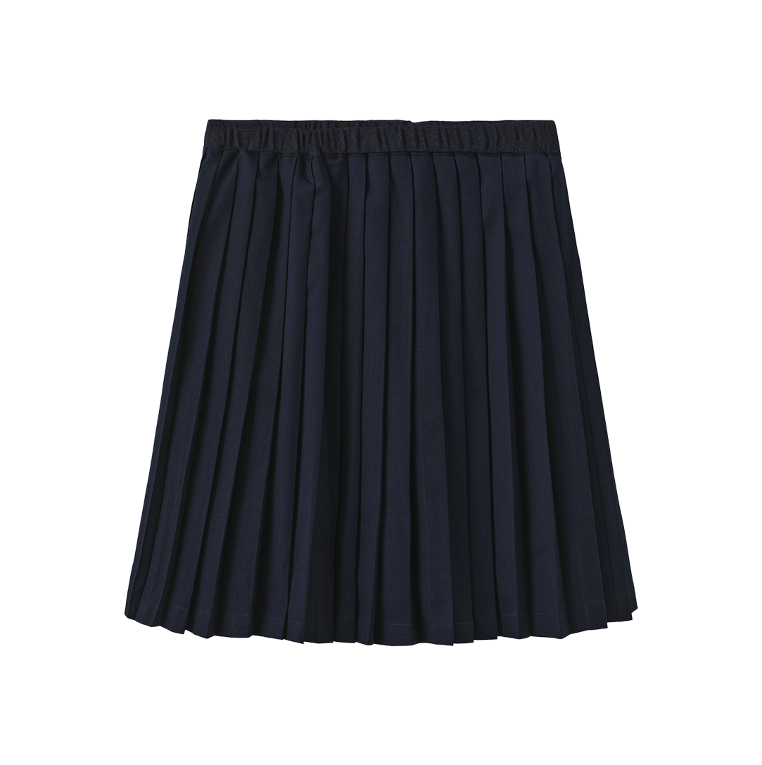 FRENCH HERITAGE NAVY PLEATED SKIRT