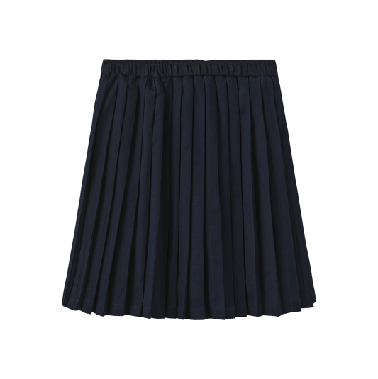FRENCH HERITAGE NAVY PLEATED SKIRT