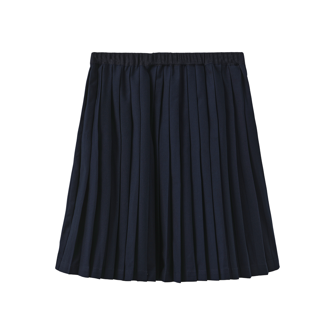 FRENCH HERITAGE NAVY PLEATED SKIRT