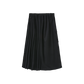 VIBE BLACK SIDE PLEATED MIDI SKIRT