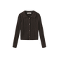 VALEN VEE BROWN KNIT SHIMMER CARDIGAN