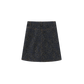 PHIL AND PHOEBE BLUE LEOPARD DENIM SKIRT