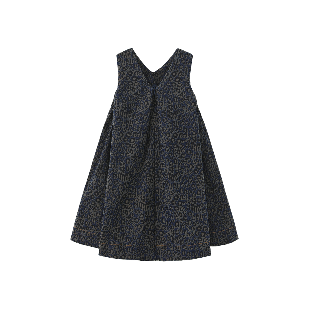 PHIL AND PHOEBE BLUE LEOPARD DENIM JUMPER