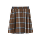 ONE CHILD CAMEL PLAID SKIRT