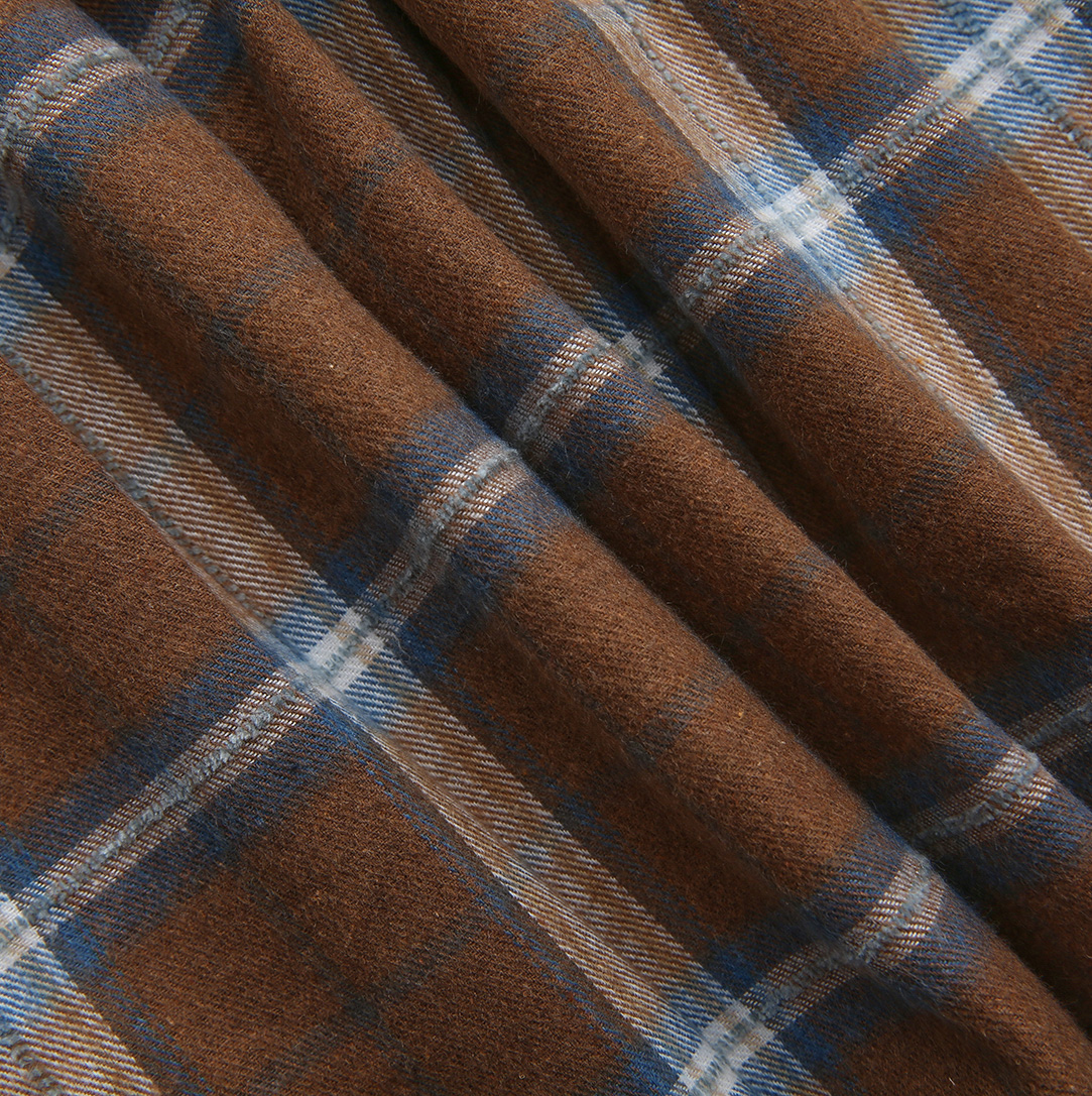 ONE CHILD CAMEL PLAID SKIRT