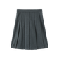 ONE CHILD DUSTY BLUE WOOL PLEATED SKIRT