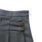 ONE CHILD DUSTY BLUE WOOL PLEATED SKIRT
