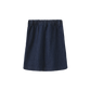 HELLO YELLOW NAVY PINSTRIPED DENIM SKIRT