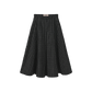 TUSTELLO BLACK/WHITE WOOL SKIRT