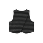 TUSTELLO BLACK/WHITE WOOL VEST
