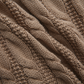 FRENCH HERITAGE BEIGE CABLE KNIT SWEATER