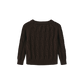 FRENCH HERITAGE BROWN CABLE KNIT SWEATER