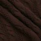 FRENCH HERITAGE BROWN CABLE KNIT SWEATER
