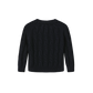 FRENCH HERITAGE NAVY CABLE KNIT SWEATER