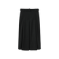 MALLORY AND MERLOT BLACK WOOL MIDI SKIRT