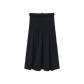 MALLORY AND MERLOT NAVY WOOL MIDI SKIRT