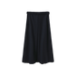 MALLORY AND MERLOT NAVY WOOL MIDI SKIRT