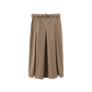 MALLORY AND MERLOT MOCHA WOOL MIDI SKIRT