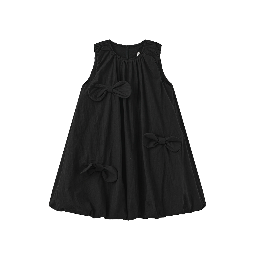 LILOU BLACK BOW BUBBLE JUMPER
