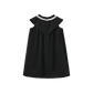 LILOU BLACK TRIM SAILOR COLLAR DRESS