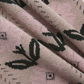 TUSTELLO DUSTY PINK KNIT LINEAR FLORAL CARDIGAN