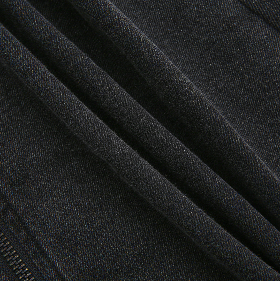 HELLO YELLOW BLACK DENIM POCKET JUMPER